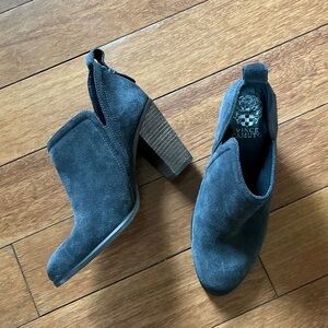 Vince Camuto Grey Suede Booties | Size 7.5